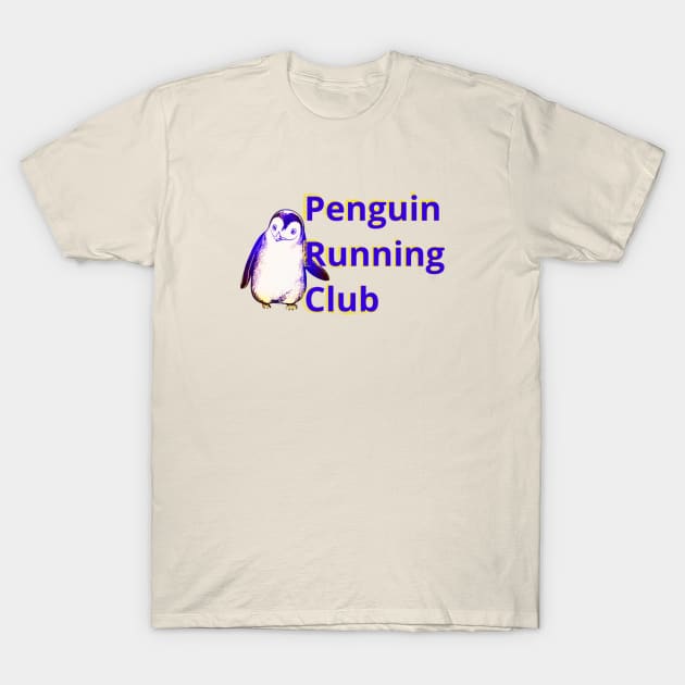 Penguin Running. Club T-Shirt by L'Appel du Vide Designs by Danielle Canonico